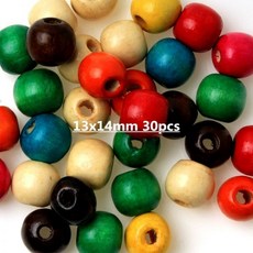 비즈공예 나무 저렴한 스페이서 비즈 팔찌 목걸이, 13x14mm 30pcs