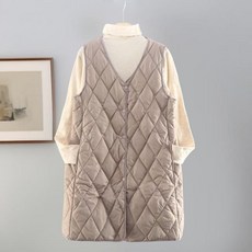 순색 중간 길이 슬림핏 면 조끼 봄 가을 겨울 양복 조끼 이너 레이어드 무칼라 재킷