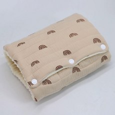 데이희 신생아팔베개 신생아팔배게 바디필로우 휴대용, 카키 레인보우, 1개, 1개입