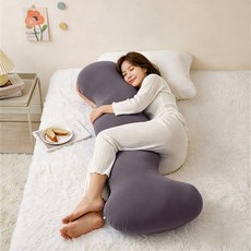 HANC 바디필로우 대형 인형 죽부인 쿠션 롱쿠션 긴베개, gray