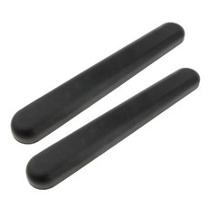 QDY 헤비 듀티 전체 길이 12.8인치 팔걸이 쿠션 팔 패드 교체용 2개 32.5x2.5 센치 메터 검은 플라스틱, 32.5x2.5 센치 메터 × 검은 × 플라스틱 × 2