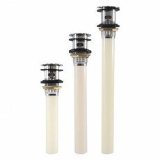 蝴蝶衛浴【按壓落水頭】台灣製造抽取式彈跳排桿專利設計, 1個, 有溢 - 15cm - 塑膠管