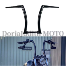 할리 다이나 소프트테일 로우 라이더 팻 보이 스트리트 밥 브레이크아웃 X48 XL883 XL1200 오토바이용 1-1/2 인치 컴뱃 에이프 행거 핸들바, 1개