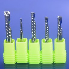 1Pcs 3.175mm-10mm 단일 플루트 왼쪽 나선형 다운 컷 CNC 밀링 커터 카바이드 우드 엔드 밀 아크릴 플라스틱 플레이트 용, 3.175x32x50L, 1개