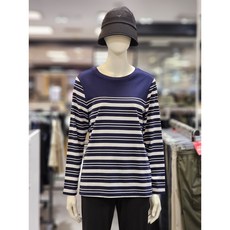 웨스트우드 여성 스트라이프 라운드 티셔츠 WO3WTTR420