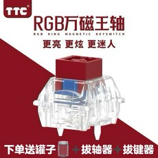 TTC 萬磁王軸 RGB 長彈簧 Q彈 跟手 高穩定 可靠 Magnetic 鍵盤, 20顆