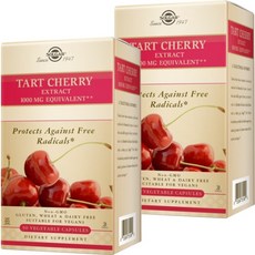 SOLGAR 酸櫻桃萃取素食膠囊 1000mg, 90顆, 2罐