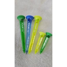 TOUR TEE PLUS 高爾夫球釘, COMBO NEONS(綠系), 1套