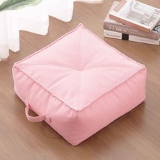높은방석 두툼한 사무실 50x50x15cm 인테리어 두꺼운 기술직물-귀비오렌지, U01KTH4694G6X0YD16ZZVRCDPW-019, 1개, S. 벨벳 - 페탈 핑크 40x40x15