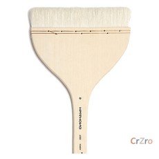 화홍 백붓 150mm 9호 1개입 전문가용 납작 유화 아크릴 채색 넓은 면 칠하기