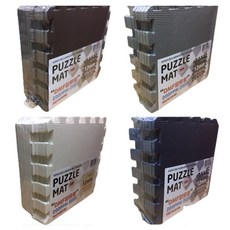 퍼즐 매트 세트 10P 30x30cm 테두리마감재 인테리어, 그레이