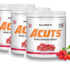올맥스뉴트리션 ACUTS 드링크믹스 아미노산 타우린 L-카르니틴 고지베리맛 ALLMAX Nutrition, 3개, 210g