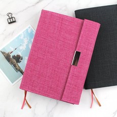 珠友 SC-03261 B6/32K 磁性書衣/雪花布料/多色簡約/書皮手帳書套/適用週誌 好好逛文具小舖, 1個, 02玫瑰桃