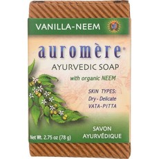 Auromere 阿育吠陀香皂, 香草, 78g, 1個