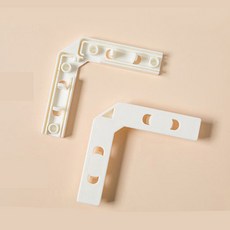 21세기트랜드 강아지 안전문 울타리 풀오픈도어 탄탄도어 추가 부품, 1세트, (공용)기역자연결부품 2개