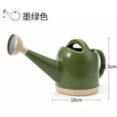 RUIPU 澆水壺 灑水壺 墨綠色 4L大容量 園藝工具, 1個