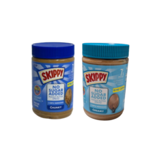 스키피 땅콩버터 노슈거 크리미 1개 + 청크 1개, 2개, 454g
