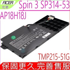 ACER N19P1 電池原裝 Spin 3 SP314-53 SP314-53-32KJ AP18H18J, 1個, 宏碁電池 保固一年一個月