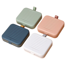 恆樂居家 北歐風磁吸針線盒 針線包 縫紉工具套組 磁吸收納 針線組 縫紉盒, 綠, 1個