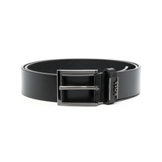 보스 로고 장식 가죽 벨트