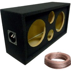 자동차 가정 및 쇼용 베이스 로커스 DJ 스피커 박스 - 8인치 스피커 2개와 3.75인치 트위터 2개에 장착 - 25피트 스피커 와이어 포함