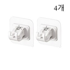 압축봉 고정 거치 홀더 브라켓, 4개, 흰색