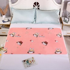 兒童嬰兒防水透氣隔尿墊床墊, 粉色公主兩面可用:35*45CM, 1個