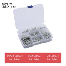 KRABALL 350/550/540pcs 안전 금속 핀 바느질 도구 바늘 브로치 보석 의류에 대한 액세서리, 02 350pcs silver