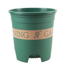 青山盆 控根盆 字母印花透氣盆栽容器，加崙盆園藝多肉花盆，透氣排水防爛根，簡約時尚居家綠植首選, 1件, 0.25加侖, 綠色