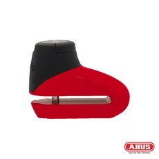 德國 ABUS 機車防盜鎖 305系列 碟煞鎖 台灣摩斯達公司貨, 1個, 紅色,不用提醒繩