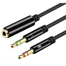 3.5mm 一分二音源線, 1個, 1分2轉接線 (1母2公)桌上型電腦用, 1分2轉接線 (1母2公)桌上型電腦用
