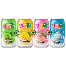코코팜 4종 세트 (포도+망고코넛+피치핑크복숭아+화이트요구르트), 340ml, 16개