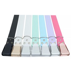 [DEEPLY] 디플리 프리미엄 클립형 실리콘 웨이트벨트 프리다이빙 스쿠버 해루질 (D링포함), 화이트+골드