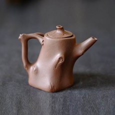 樹樁造型茶壺, 一廠早期紫砂宜興原礦紫泥紫砂壺 一廠老壺老紫砂梅樁90cc1入 -, 1個, 90L