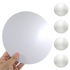 DIY 안전한 원형 아크릴거울 꾸미기재료 (21.5cm), 5개