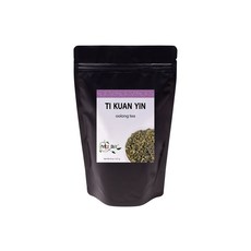 철관음 우롱차 잎차 - 카페인 함유 순수 대만산 무향 철관음 우롱차 잎차 - 카페인 함유 순수 대만산 무향 | 대용량 8온스(약 227g) 80-100잔 | 더 스파, N/A, 8온스 루즈리프 파우치(80-100회 제공), 1개