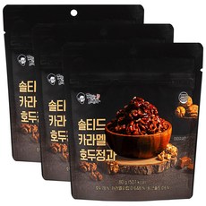 고독한미식가 솔티드카라멜 호두정과 강정 80g 간식, 3개