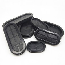 타원형 블랭킹 그로밋 플러그 케이블 폐쇄 배선 보호 블라인드 마개 고무 부시, 20x50mm|2 개, 2개