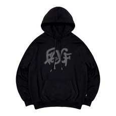 매장정품 이스케이프프롬 ESCAPEFROM 그레이 그래피티 ESCF 로고 프린트 후드티 블랙 E232HD023BK 133384
