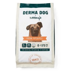 더마독 라지브리드 중대형견 강아지 골든리트리버 진돗개 보더콜리 대용량 사료, 1개, 10kg, 양고기