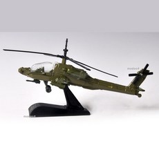 헬리콥터 1:100 AH-64 아파치 롱보우 헬기 모형, 1개