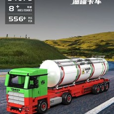 台灣熱賣 宇星24075迷你世界酷磚家油罐卡車玩具擺件潮玩車, 1個, 24075油罐卡車