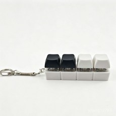 1+5고품질신상키캡피젯키링 기계식키보드버튼 고투명마카롱컬러 스트레스해소핸드토이 가방악세서리인기아이템, 6개, 4키 흰색 배경 19