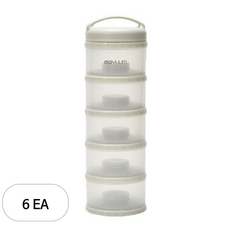 모윰 5단 분유케이스, 클라우드화이트, 6개