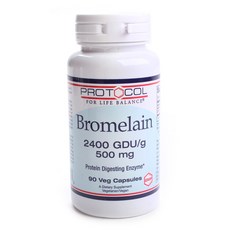 Protocol For Life Balance 鳳梨酵素素食膠囊 2400GDU/g 500mg, 90顆, 1罐