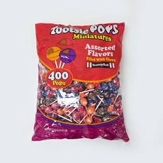 투시팝스 투씨팝스 Tootsiepops 미니어쳐 막대사탕, 2.1kg, 400개