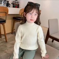 兒童毛衣 加厚上衣 男女童針織毛衣 2023新款韓版百搭寶寶打底衫