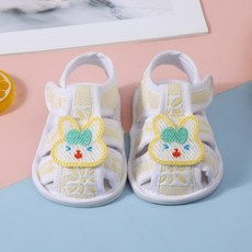 DIU 0-12個月新款嬰兒涼鞋男女寶寶夏季牛筋底學步鞋魔術貼步前鞋防掉