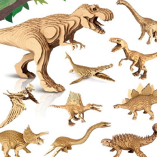 공룡 모형 만들기 골판지 조립 어린이 입체 공룡 모형 장난감 우드락 콘타모 친화적 페이퍼 창의력 우드, 에라스모사우루스
