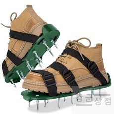 (강군상점) 스파이크 덧신 스파이크슈즈 우레탄 에폭시작업용 까치발 미장 바닥작업 페인트작업 페인트신발 잔디신발, 1세트